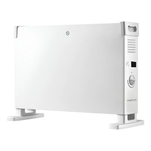 Estufa Convector 1800w 2 Niveles Con Montaje Para Pared Color Blanco