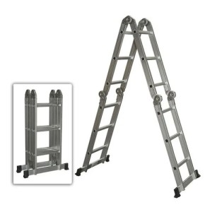 Escalera De Aluminio Articulada Tipo Andamio 700cm - Tyt