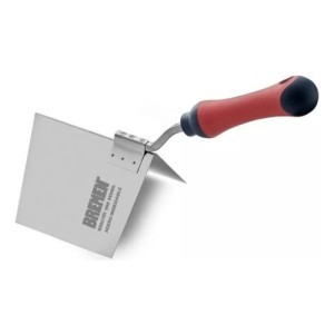 Espátula Para Esquina Exterior Durlock Bremen De Acero Inoxidable Con Mango Bicomponente