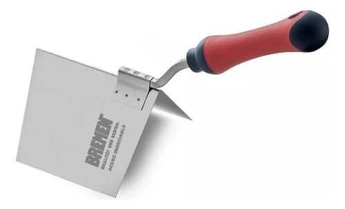 Espátula Para Esquina Exterior Durlock Bremen De Acero Inoxidable Con Mango Bicomponente