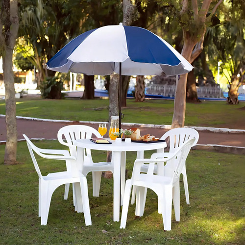 Set De 6 Sillones De Plástico Bela Vista Mor Color White - Imagen 8