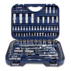 Set Herramientas Llaves Tubos Combinadas 94 Pzs Bremen 6380 Azul Oscuro