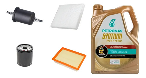 Kit Filtros Y Aceite 0w20 Petronas Chevrolet Onix Joy 1.0