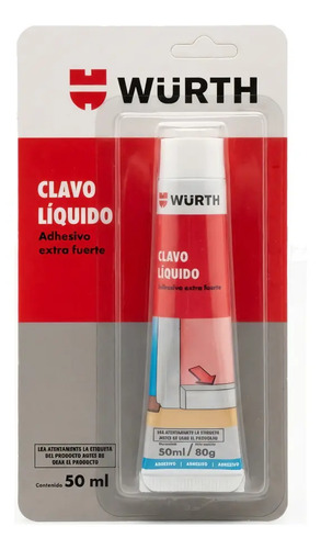 Würth CLAVO LIQUIDO 50ML / 80G - Imagen 3