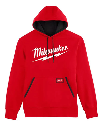Buzo Canguro Con Capucha Rojo Milwaukee Freeflex 352r - Imagen 2