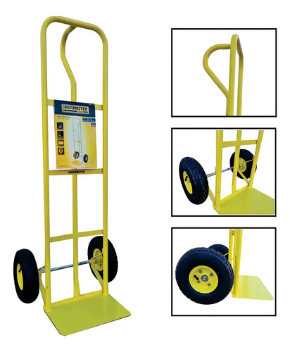 Carro De Mano Acero Crossman Modelo 9931136 200kg Ruedas Goma - Imagen 2