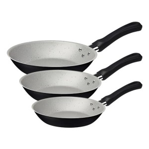 Sartenes 3pz. 16/20/24cm Starflon Linz Negro Tramontina