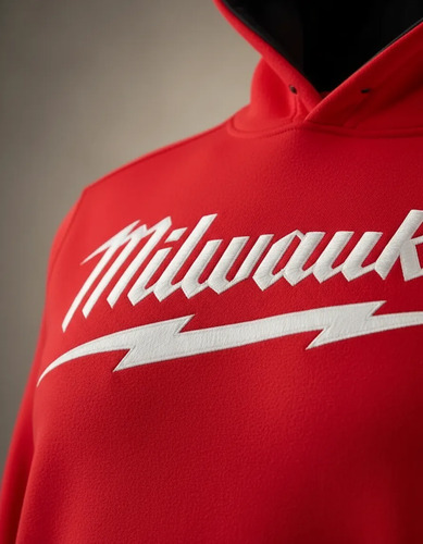 Buzo Canguro Con Capucha Rojo Milwaukee Freeflex 352r - Imagen 3