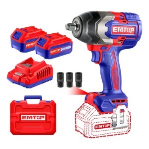 Llave de impacto inalámbrico Emtop ECIWL2085-4