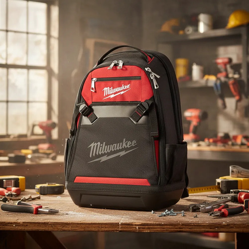 Mochila Milwaukee 48-22-820 Ideal Para Herramientas Y Laptop Color Rojo / Negro - Imagen 2