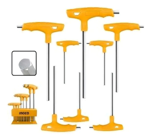 Llave allen en t Ingco HHKT80818