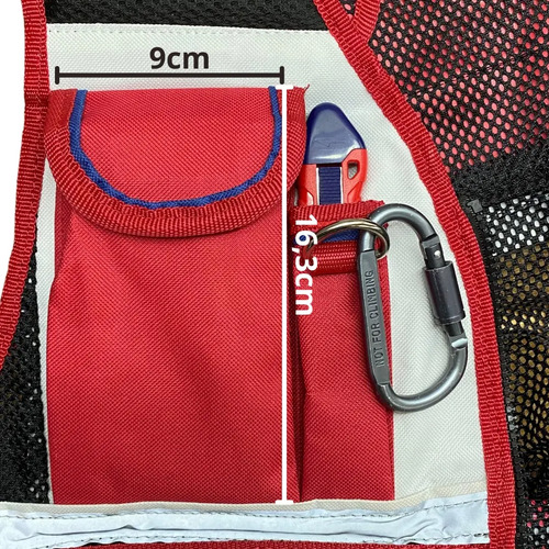 Chaleco Portaherramientas Emtop Profesional con 14 Bolsillos y Cinturón - Imagen 7