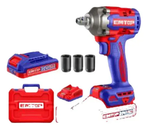 Llave Impacto 20v Bl C/bat.2x2ah 2en1 230nm Eciwl20236 Emtop - Imagen 3