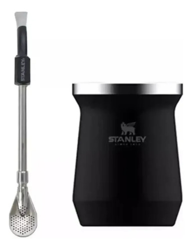 Mate Stanley + Bombilla Spoon Acero Inox - Gtía De Por Vida