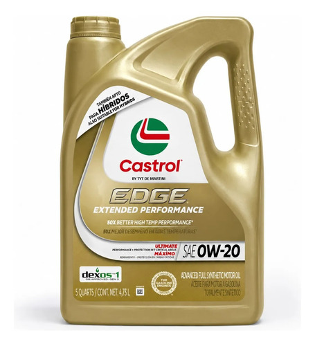 Aceite Castrol Edge Sintético 0w-20 Acea C6/c5 Tyt 4,73l