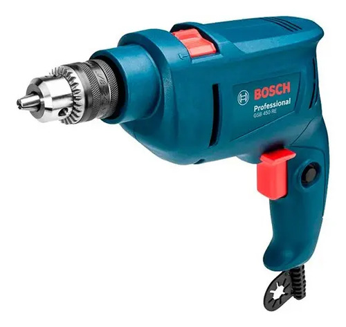Taladro Percutor Atornillador Eléctrico De 10mm Bosch Gsb 450 450w + 0 Baterías De 0mah + Accesorio Con Caja De Cartón 50hz Azul 50 Hz - Imagen 2