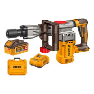 Martillo Demoledor A Bateria 20v 16j 5ah Ingco Cdbli203582