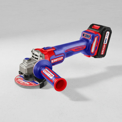 Amoladora Inalámbrica Emtop 115 Mm Rojo - Imagen 5