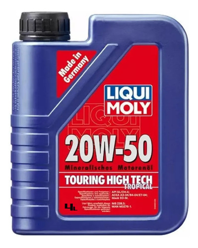 Liqui Moly TOURING HIGH TECH 20W-50 - Imagen 2