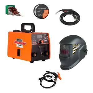 Soldadora Mig Flux Mma Tig 120a Smarter Fx120 Pro C/ Careta