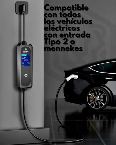 Cargador Auto Electrico Wallbox 7kw 32a Portatil Stelion - Imagen 3