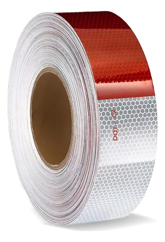 Rollo Cinta Reflectiva Auto Adhes Rojo Y Blanco 45 Mt X 5 Cm - Imagen 2