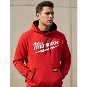 Buzo Canguro Con Capucha Rojo Milwaukee Freeflex 352r