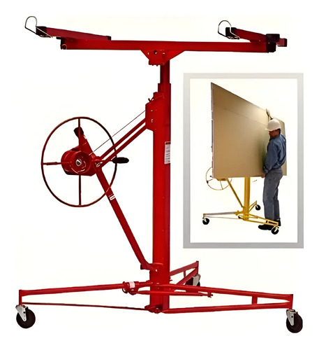 Elevador De Placas De Yeso Durlock Lusqtoff Hasta 68 Kg - Imagen 3