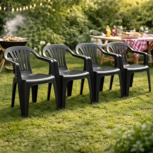 Mor Bela vista set x4 Negro