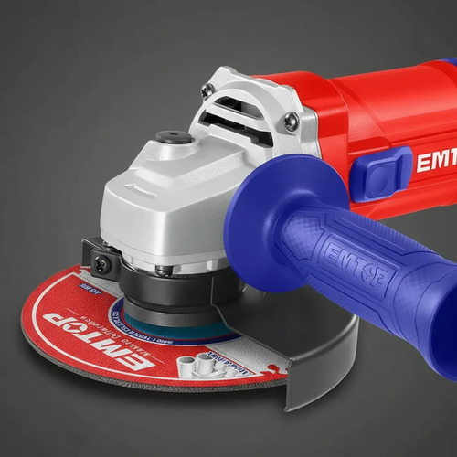 Amoladora Angular Emtop 750w 115mm Eléctrica Profesional Azul/rojo 50hz - Imagen 3