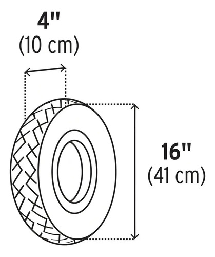 Carretilla 4.75 Ft3,bandeja Angosta,llanta Neumática 11761 - Imagen 8