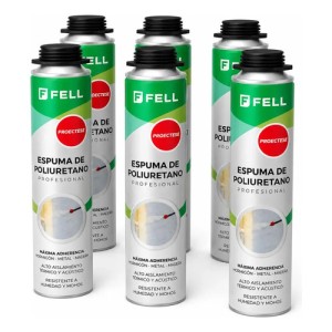 Espuma Poliuretano Proyectable Expandido Pack 6 Unidades