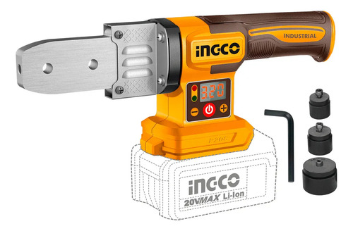 Termofusora Digital Inalámbrica 20v 320°c Portátil Ingco Con 3 Cabezales Intercambiables (20mm, 25mm, 32mm)