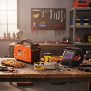 Soldadora Inverter 200 Amp Intelligent 220 Smarter + Careta