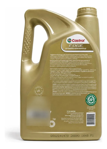 Aceite Castrol Edge Sintético 0w-20 Acea C6/c5 Tyt 4,73l - Imagen 2