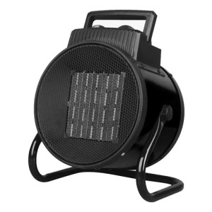 Cañón De Aire Caliente Rotel 1000w-2000w Frío/calor 2 Niveles Negro