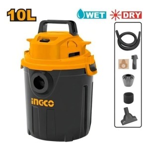 Aspiradora 10l Seco Humedo Vc10101 Tanque Plastico Ingco Tyt