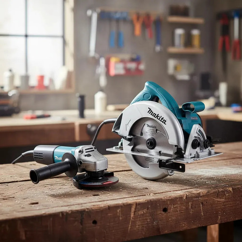 Kit Makita Sierra Circular 7.1/4 1800w Amoladora 115mm 840w - Imagen 3