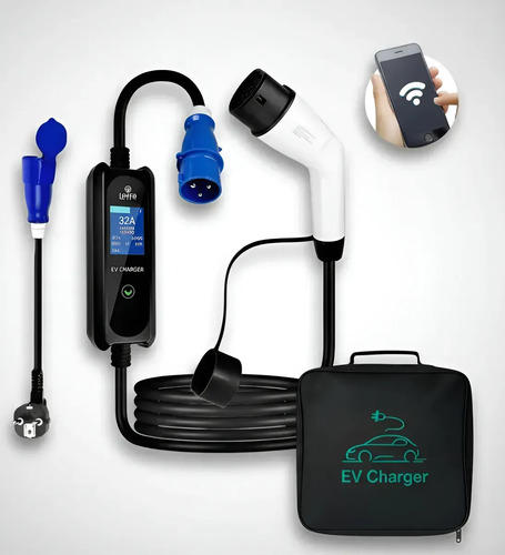 Cargador Auto Electrico Wallbox 7kw 32a Portatil Stelion - Imagen 4
