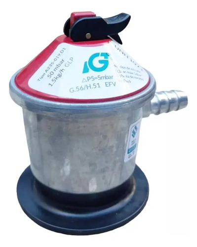 Valvula Dinamarquesa Para Garrafa 13kg 50mbar Ideal Calefon - Imagen 4
