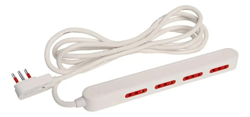 Alargue Conatel Contactum 3mts 4 Tomas Color Blanco