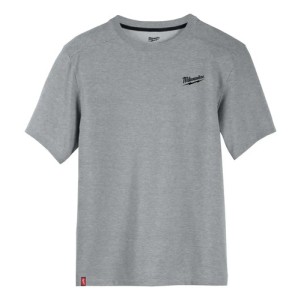 Remera Milwaukee Gris Workskin Antitranspiracion Seca Rapido