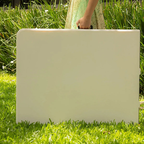 Mesa Plegable Picnic 180cm + 4 Sillas Paris Garden Life Blanco - Imagen 9