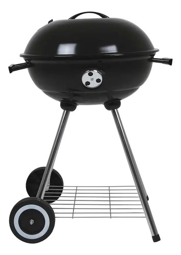 Parrilla Móvil Mor Guarapari 47cm De Ancho 73cm De Alto 54cm De Profundidad Y 46cm De Diámetro Negra Negro - Imagen 3