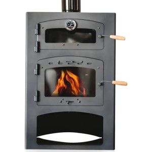 Calefactor A Leña Qutral 19 Kw Con Horno