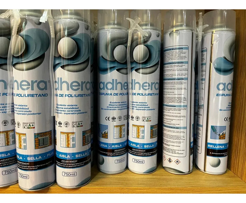 Pack 12 Espuma Poliuretano Adhera 750ml Alta Expansión - Imagen 3