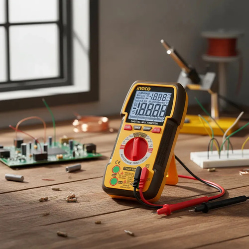 Tester Multimetro Digital 1000v Dc/ac Ingco Dm410003 - Imagen 2