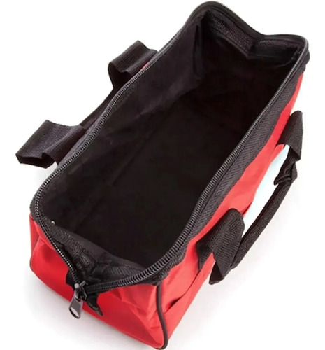 Bolso Milwaukee Porta Herramientas Heavy Duty Resist Al Agua Color Negro Y Rojo Negro/rojo - Imagen 2