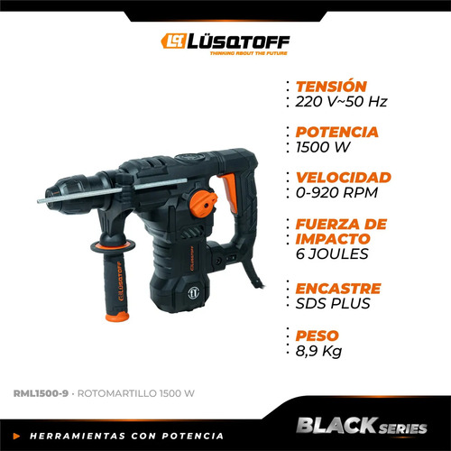 Lüsqtoff Black Series RML1500-9 Corriente doméstica - Imagen 2