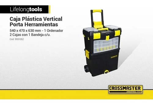 Caja De Herramientas Crossmaster 9931052 De Plástico Con Rue - Imagen 5